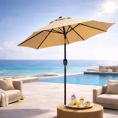 GENERICO - QUITASOL RECTO TERRAZA 2,7 MT Beige