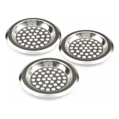 GENERICO - 3 Rejilla Filtro Lavaplatos Escurridor Organizador Lavaplato Gris 006-2