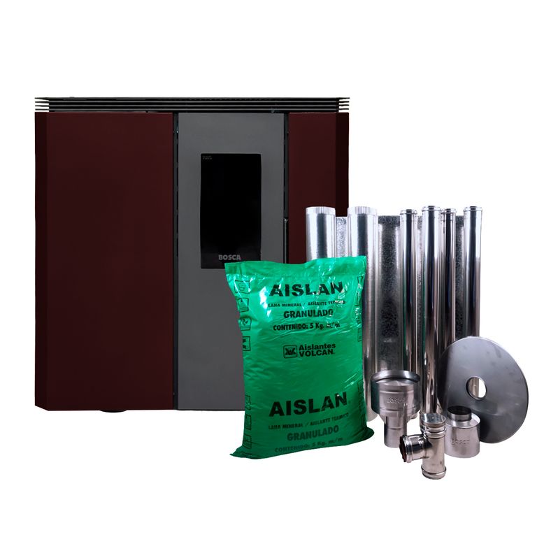Pack Calefactor a Pellet Fit+ Burdeo + Kit de Instalación