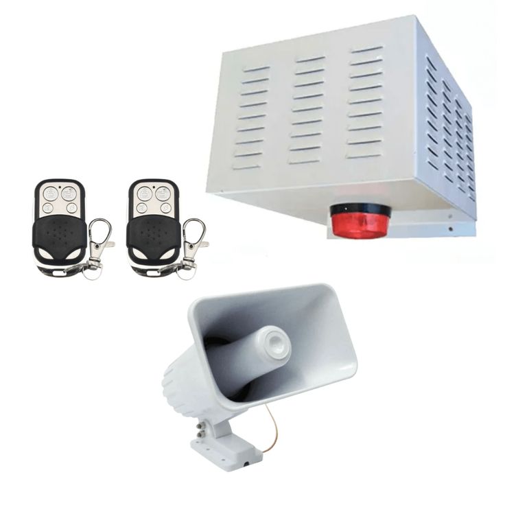 Alarma Comunitaria 30 Watts + 2 Controles