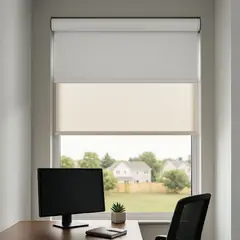 CLEMS - Cortina Roller Doble Blackout / Sunscreen 135X160