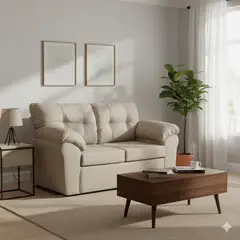 DECO OUTLET - Sofá Polonia 2 Cuerpos Tela