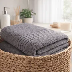 AMABILE - Toalla Cuerpo 500g 85 x 150cms Gris Oscuro 100% Algodón
