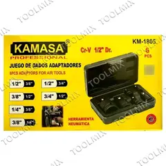 KAMASA - Juego / Set Dados Adaptador Reductor 6 Piezas