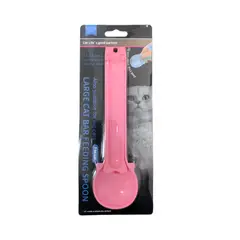 GENERICO - Cuchara Dispensadora para Churu y Snack Perros y Gatos Rosa