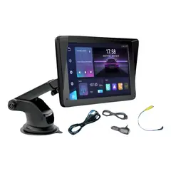 GENERICO - PANTALLA PORTATIL CARPLAY 7 PULGADAS NEGRO