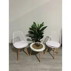 MOAD - Set Terraza Tulip Exterior Mesa Blanca