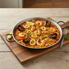 LA VALENCIANA - Paellera 30 Cm 4 Porciones Acero pulido