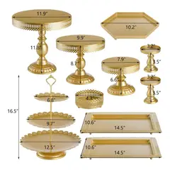 EVERSO - 10 Piezas Porta Torta Cupcake Queques Pasteles Y Donas Bande Dorado