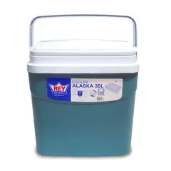 REYPLAST - Cooler Nevera Caba Hielera Portátil 35 Litros Color Azul Azul/azul