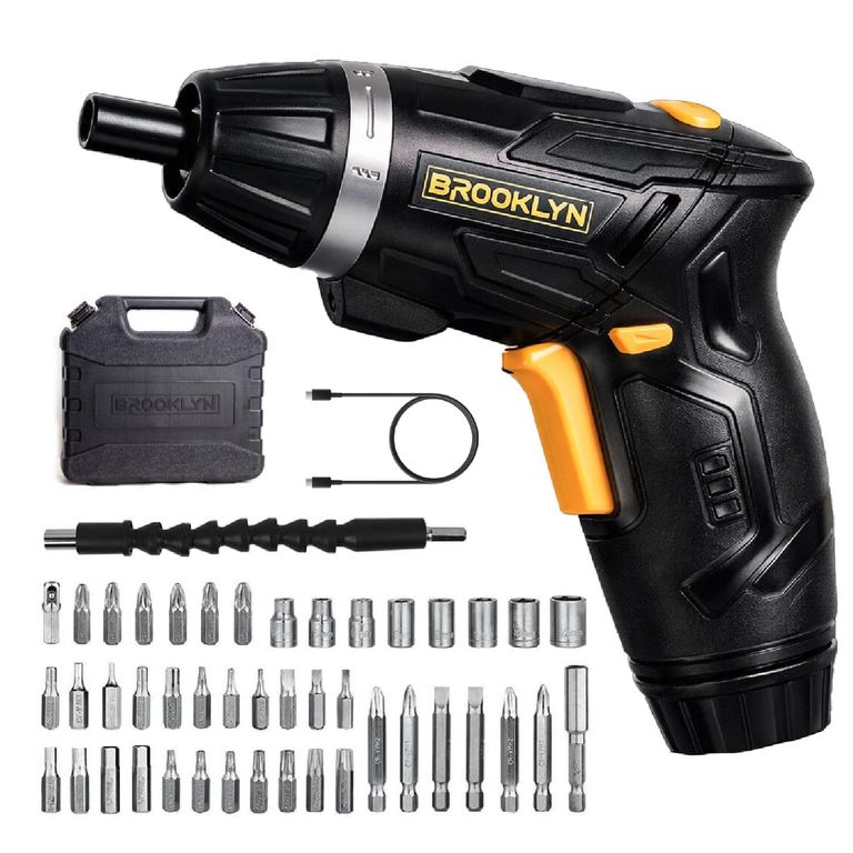 Atornillador Inalambrico Carga USB + 45 Accesorios a $12.990