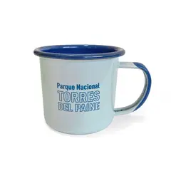 LENGA - Tazón Mug Acero Esmaltado Fauna Chilena Puma Austral Celeste 330ml Lenga®