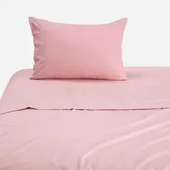ROSEN - Sábana 144 Hilos Lisa Rosa 1 Plaza