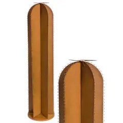 VGO - Adorno cactus metalico de piso Beige