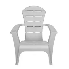 QRUBBER - Silla reposera terraza de resina gris MQ