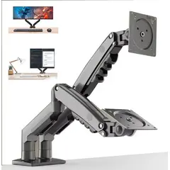 GENERICO - Brazo Soporte Doble Monitor Nb F160 17-27'' Gas Ergonómico