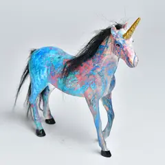 VGO - Adorno de Mesa resina Fria rnio Celeste
