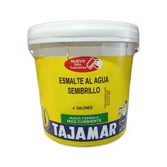 TAJAMAR - Esmalte Al Agua Semibrillo Rojo Colonial Tineta