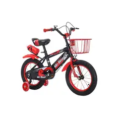 BABYLUNA - Bicicleta Aro 16 Con Cesta, Ruedas Luces Y Botellón De Agua
