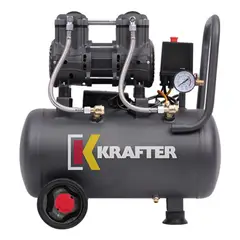 KRAFTER - COMPRESOR DE AIRE LIBRE DE ACEITE 24L 1.3 HP 1,1KW