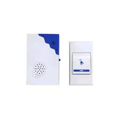 GENERICO - Timbre Inalámbrico Intelligent 15 Tonos 50m C/corriente Blanco Increíble