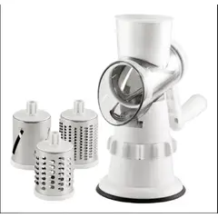 GENERICO - Cortador Picador De Vegetales Multifuncional 3 En 1 Blanco