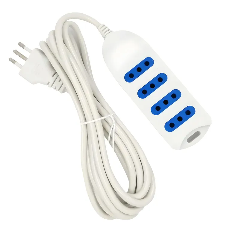 Alargador Electrico 4 Enchufes 5m SEC Blanco - PS
