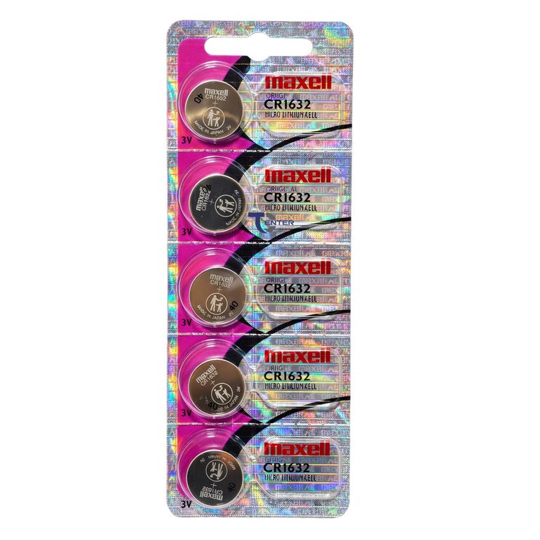 Pack 5 Pilas CR1632 3v Tipo Botón Holograma