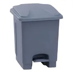 Luster - Basurero 15 lts Gris con Tapa y Pedal