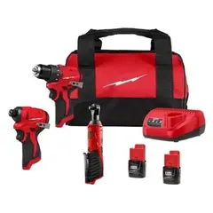 MILWAUKEE - Kit M12 3494-23r Taladrochicharraimpacto C2bat