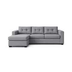 GENERICO - Seccional Milano Reversible Lino Gris Claro