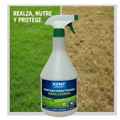 KENT - PINTURA CESPED - REACTIVADORA DE PASTOS - BOTELLA PISTOLA 1 LITRO - NUTRE Y PROTEGE