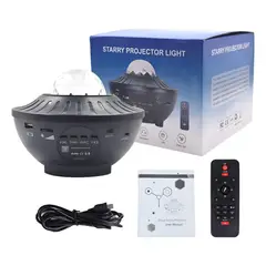 GENERICO - Proyector De Luz Estrellas Led Sonido Control Remoto Parlant