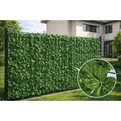 ARBUSTO REAL - Malla De Hojas Cerca Diseño Enredadera Decoración 3x1m Verde