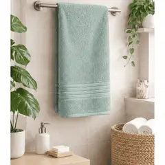 AMABILE - Toalla Cuerpo 85 x 150cms Verde Agua Oscuro 100% Algodón