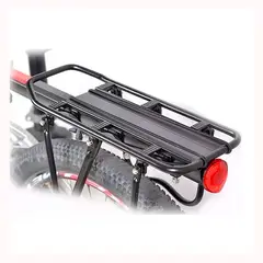 GENERICO - Parrilla bicicleta con o sin frenos de disco porta alforjas