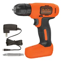 B+D - Taladro Atornillador 8v Ion-litio Black+decker Ld008-b2c Color NaranjaNegro