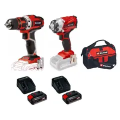 EINHELL - Kit Talatorn+atornimpacto+2 Bat 25+2 Carg+1 Bolso