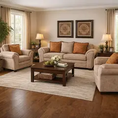 BLACK FACTORY - Juego de Living 2 1 1 Aconcagua Beige