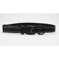 GENERICO - Collar de Perro con Soporte para Localizador GPS - Negro M
