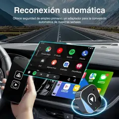 GENERICO - Adaptador Automático Inalámbrico 2 En 1 Para Carplay/android Conexión WiFi Y Bluetooth Plug Y Play