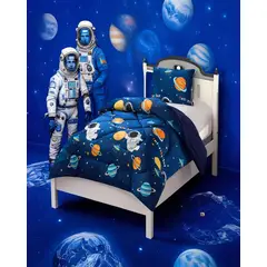 GENERICO - PLUMON PLUSH CON CHIPORRO PLAZA Y MEDIA 180X200CM AZUL C1