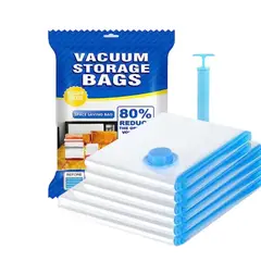 RIOVEO - 8 Unidad Bolsas Organizadoras Al Vacio Con Bomba Manual