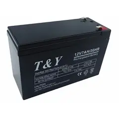 GENERICO - Bateria De 12 Volt 7 Amperes Marca T&y Negro