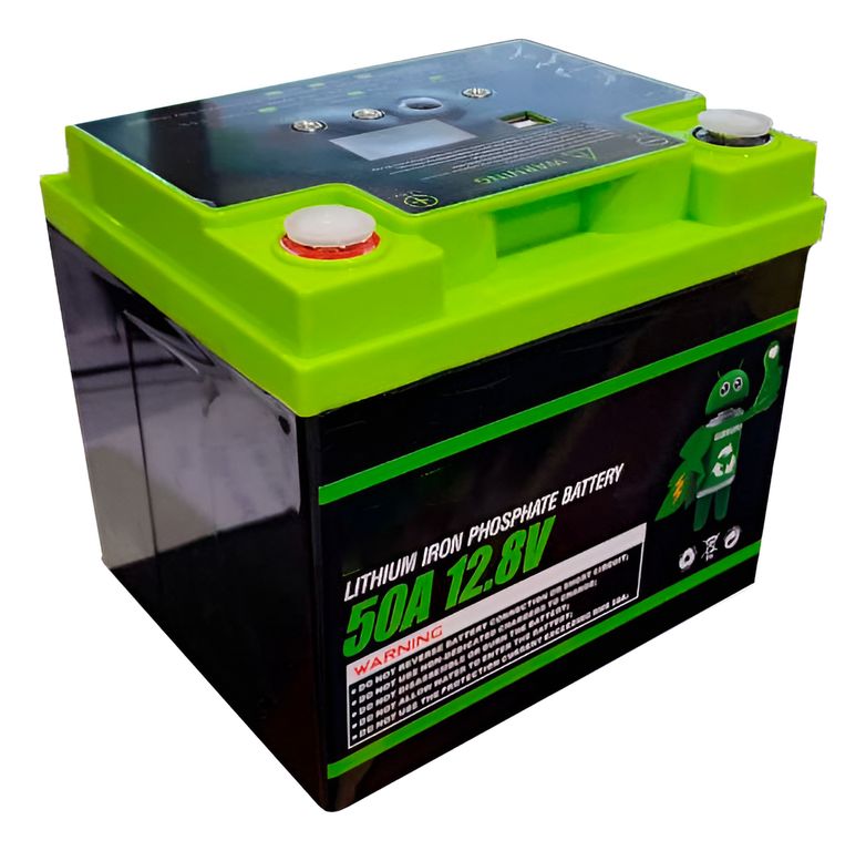 Batería Qp 12.8v 50ah Energía Solar Usb 5v Litio