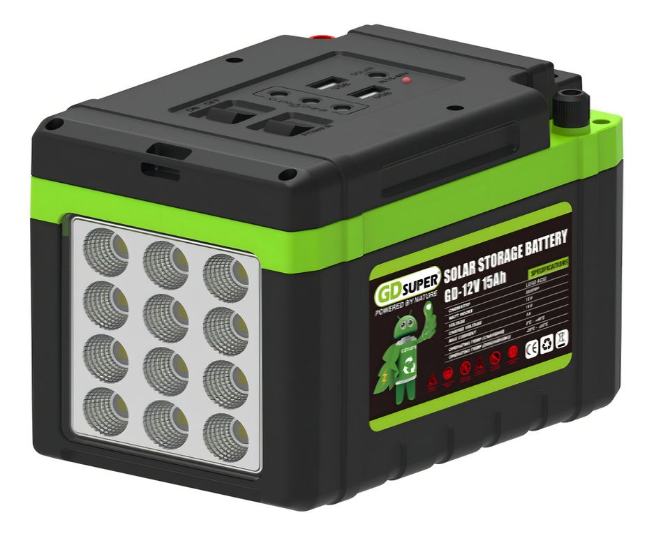 Batería Qp 12v 15ah Energía Solar Usb 5v Plomo Acido Lintern