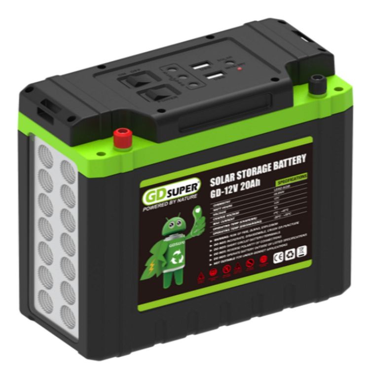 Batería Qp 12v 20ah Energía Solar Usb 5v Plomo Acido Lintern