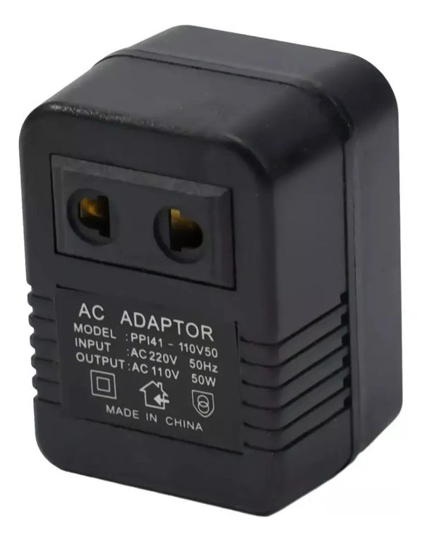 Adaptador 220v A 110v Corriente Transformador 50watts Max