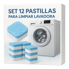 MOVI - Set 12 Pastillas Limpiadoras para Lavadora