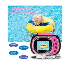 OEM - Cámara Para Niños 1080p, Impermeable, Submarina, Pantalla Hd